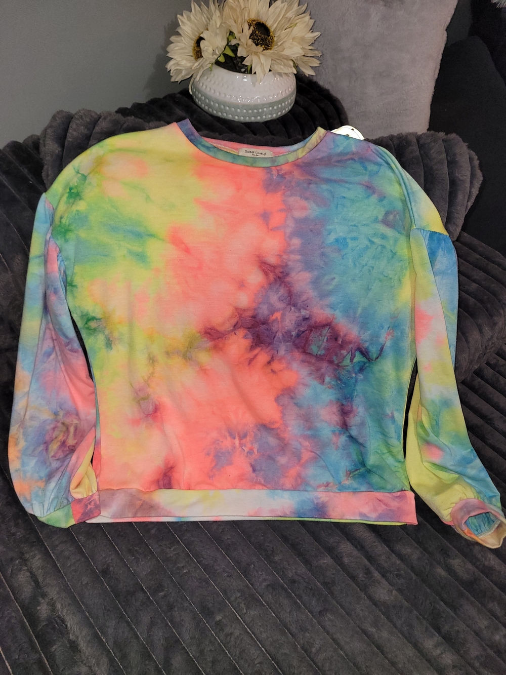 Tie-Dye Crewneck Sweatshirt - Multicolor